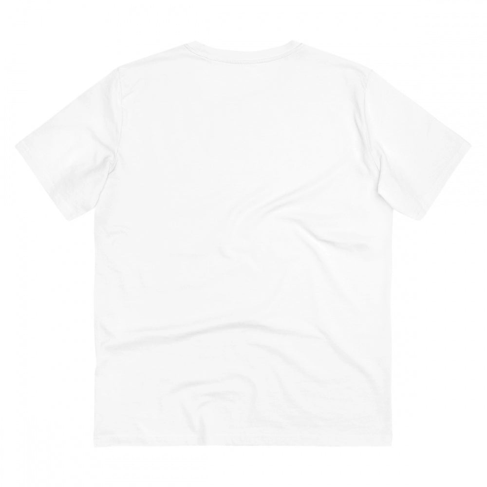 Generic Men's PC Cotton Oh Fish Printed T Shirt (Color: White, Thread Count: 180GSM)