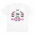 Generic Men's PC Cotton 36th Birthday Printed T Shirt (Color: White, Thread Count: 180GSM)