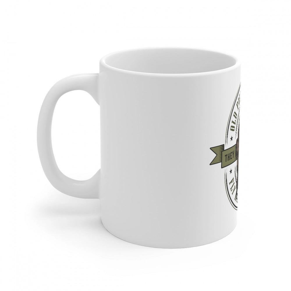 Generic Ceramic Gorila Desing Printed Coffee Mug (Color: White, Capacity:330ml)