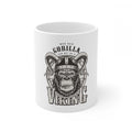 Generic Ceramic Gorila Desing Printed Coffee Mug (Color: White, Capacity:330ml)