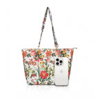 Generic Women's Faux Leather Printed Tote Bag (White Orang)