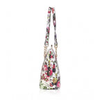 Generic Women's Faux Leather Printed Tote Bag (White Pink)