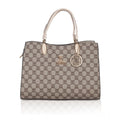Generic Women's Faux Leather Printed Handbag (Beige)