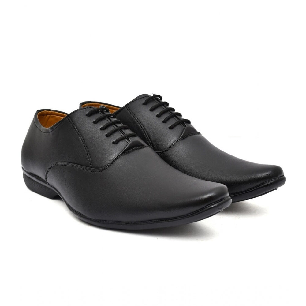 Generic Men's Faux Leather Formal Shoes (Black)