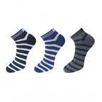 Generic 3_Pair Set Unisex Casual Cotton Solid Ankle Length Socks (Multicolor)