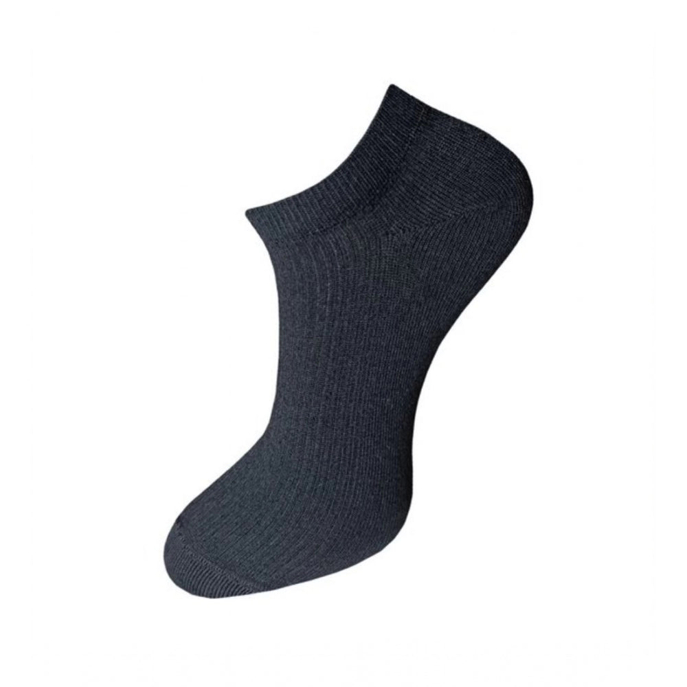 Generic 3_Pair Set Unisex Casual Cotton Solid Ankle Length Socks (Multicolor)