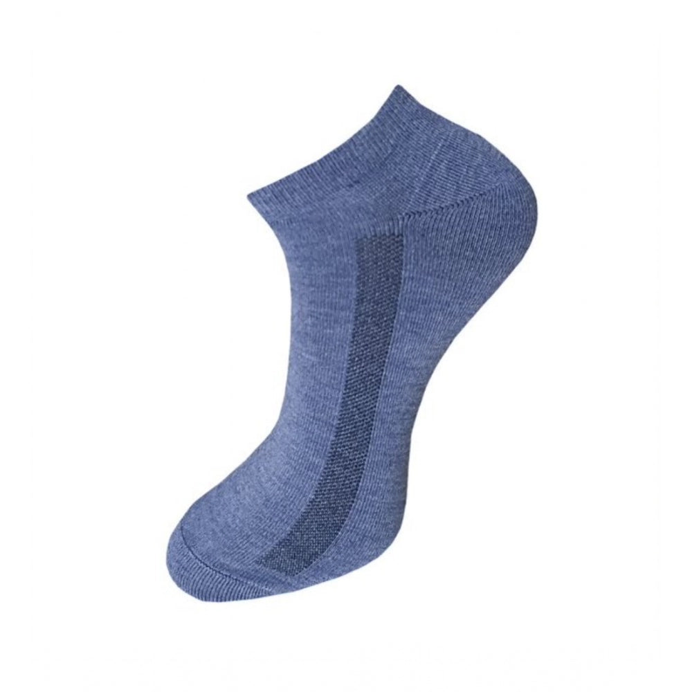 Generic 3_Pair Set Unisex Casual Cotton Solid Ankle Length Socks (Multicolor)