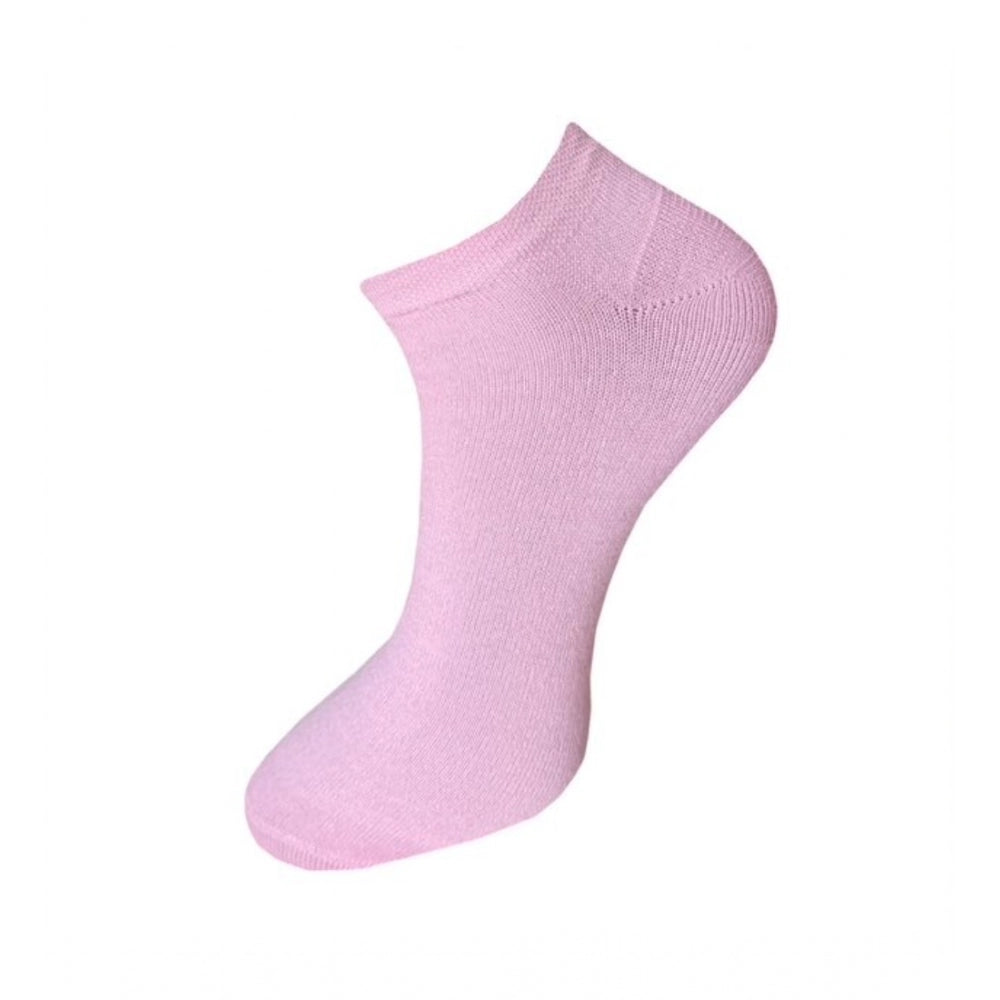 Generic 3_Pair Set Unisex Casual Cotton Solid Ankle Length Socks (Multicolor)