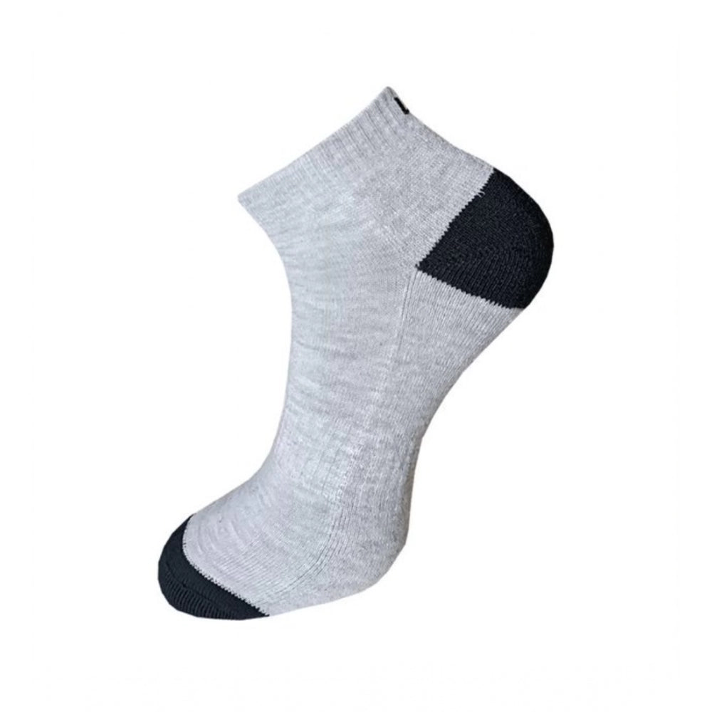 Generic 3_Pair Set Unisex Casual Cotton Solid Ankle Length Socks (Multicolor)