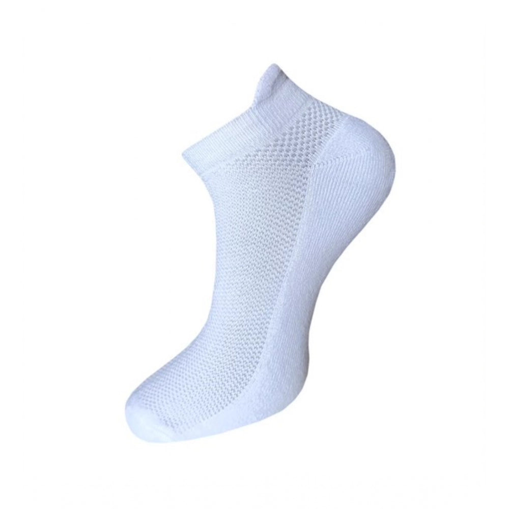 Generic 3_Pair Set Unisex Casual Cotton Solid Ankle Length Socks (Multicolor)