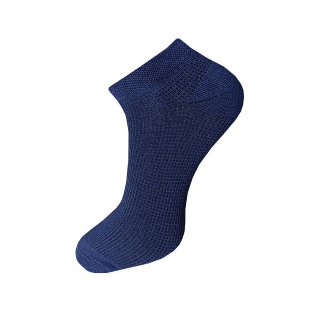 Generic 3_Pair Set Unisex Casual Cotton Solid Ankle Length Socks (Multicolor)