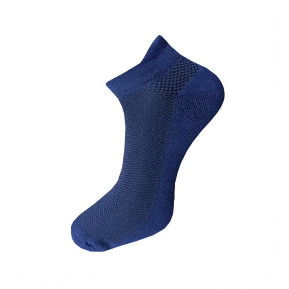 Generic 3_Pair Set Unisex Casual Cotton Solid Ankle Length Socks (Multicolor)