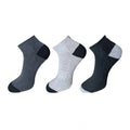 Generic 3_Pair Set Unisex Casual Cotton Solid Ankle Length Socks (Multicolor)