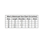 Generic Men's Jacquard Printed Full Sleeve Waistcoat (Blue)