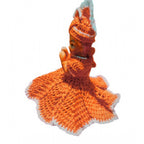 Generic Laddu Gopal Tharad Dress Size: 0 To 6 (Orange)