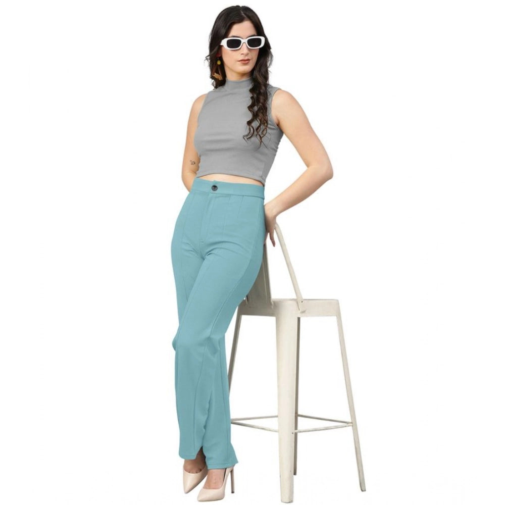 Generic Women's Polyester Cow Pattern Pant (Pista)