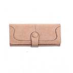 Generic Women's Faux Leather Medium Snap Button Wallet (Khakhi)
