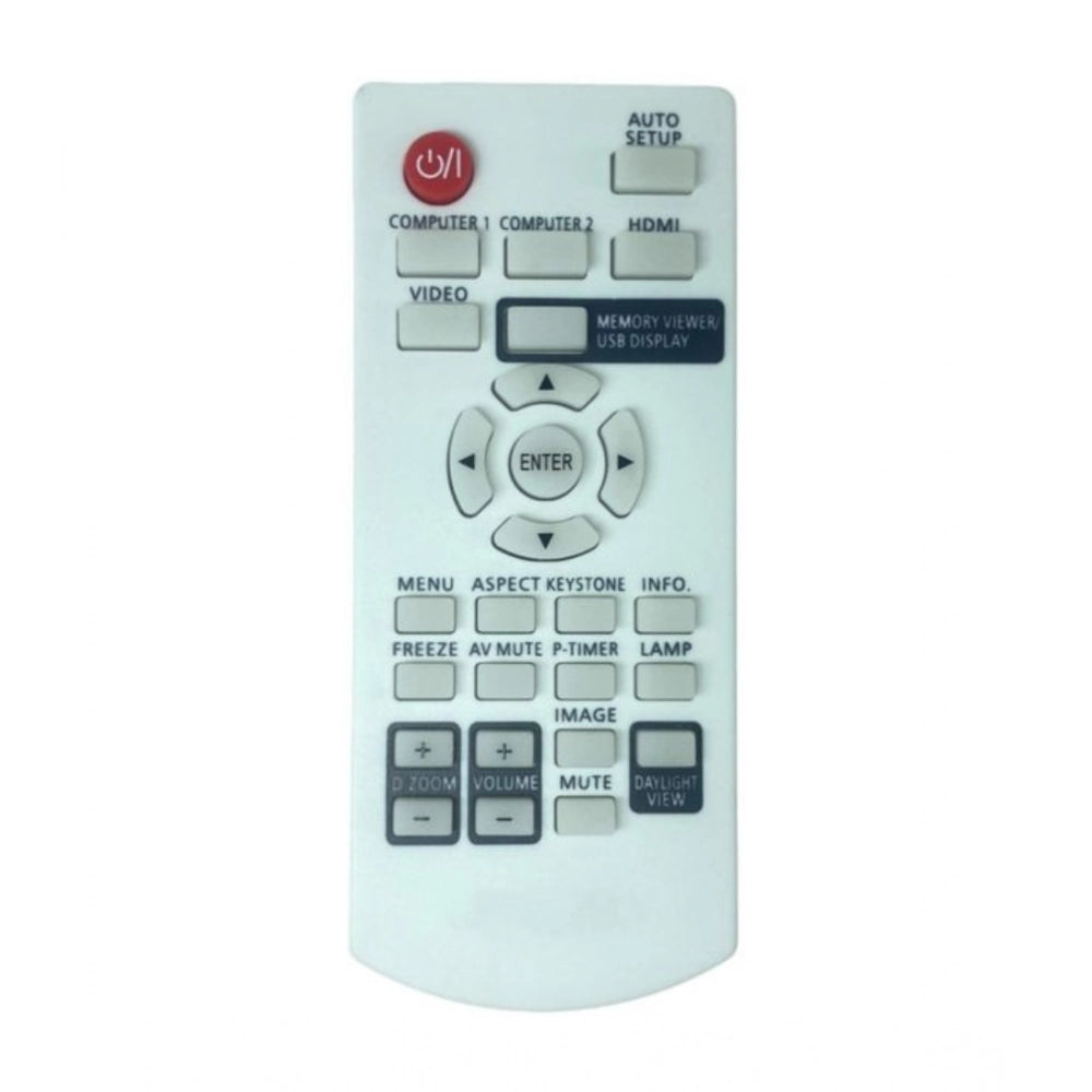 Generic Projector Remote No. 1095 Compatible-Replacement for Panasonic Projector Remote (White)