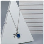 Generic Women's Stainless Steel Airplane Design Pendent Delicate Chain (Silver Plated)