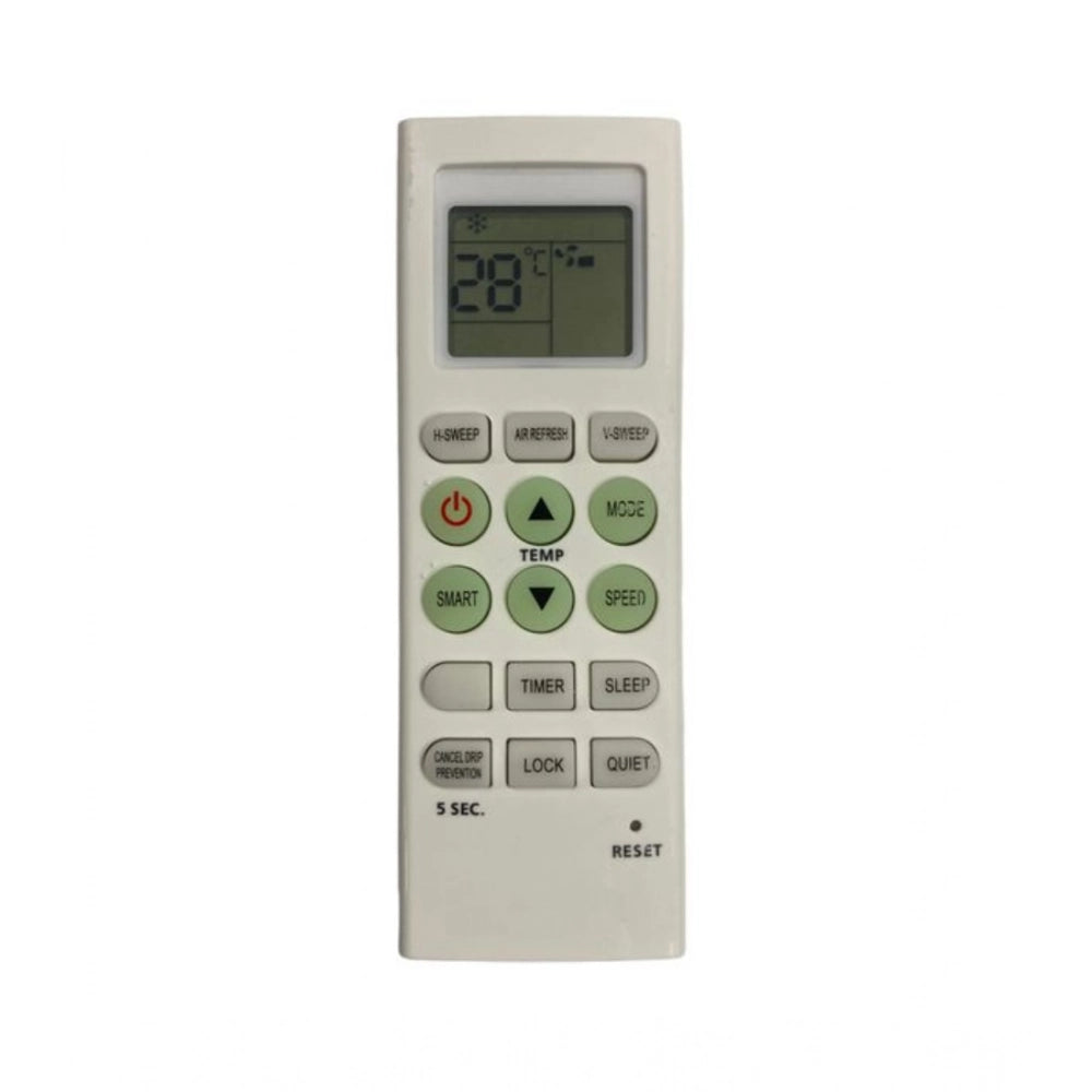 Generic AC Remote No.36E No Backlight Micromax AC Remote Control (White)