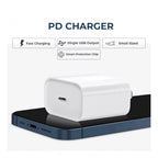 Generic VOXEL 20 Watt ' C ' Port PD Charger AB Plastic (White)