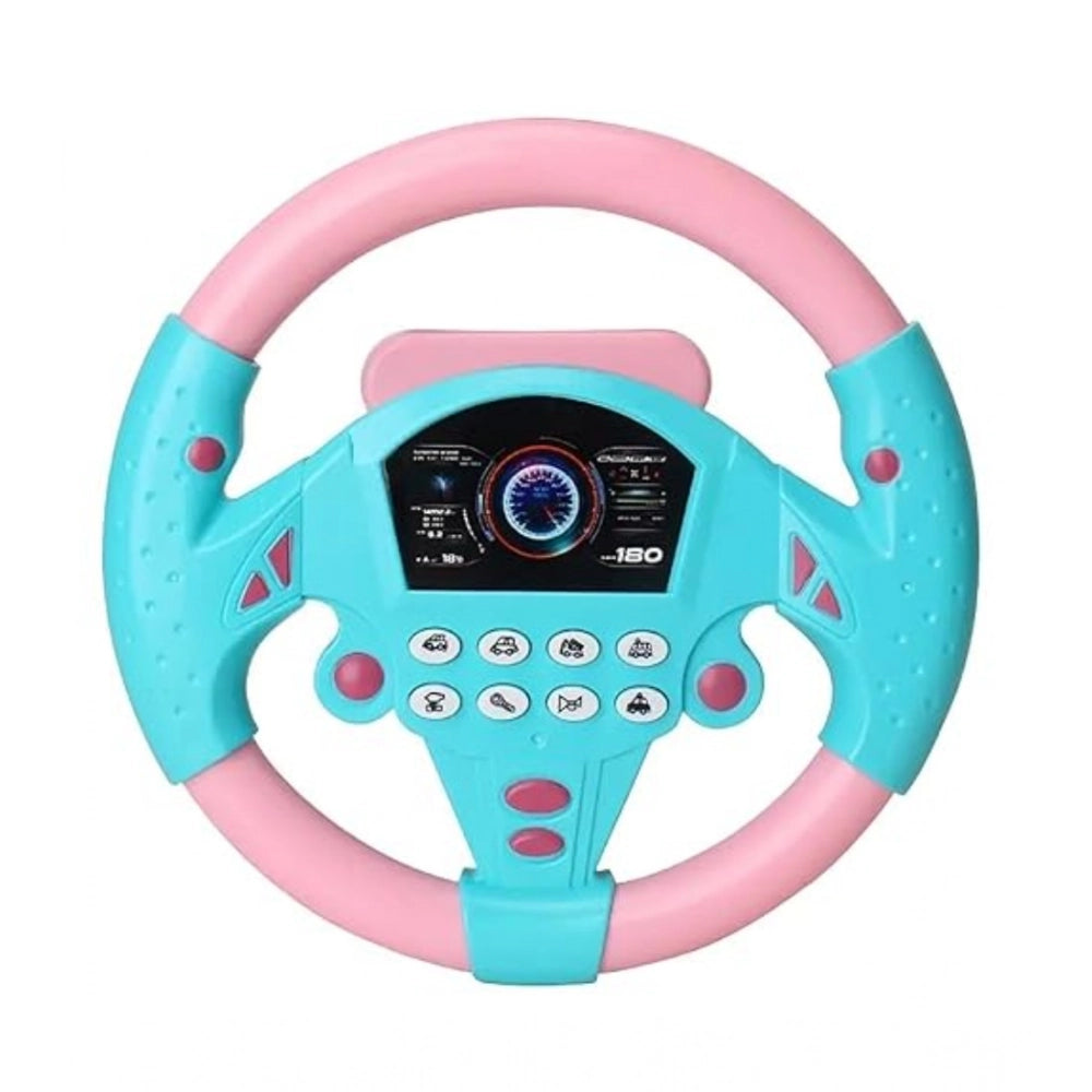 Generic Plastic Steering Wheel Driving Controller Toy (Multicolor)