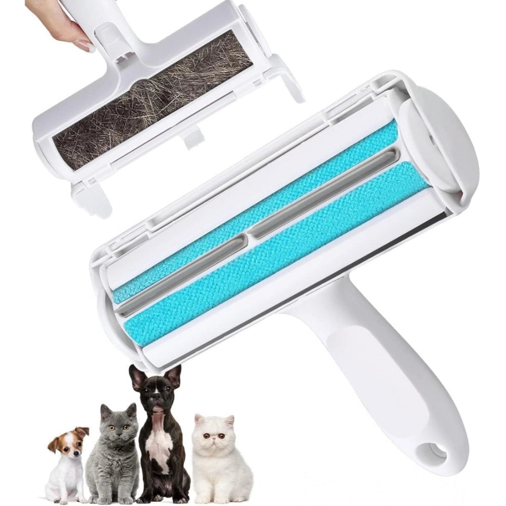 Generic Plastic Dog Hair Remover Roller (Blue)