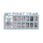 Generic Acrylic Newborn Baby First Year Photo Frame (Multicolor)