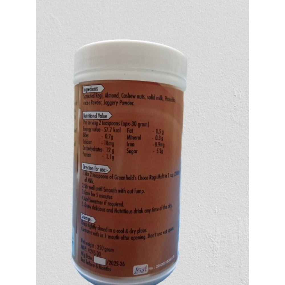 Generic Greenfield'S Sprouted Choco Ragi Malt (250GM)