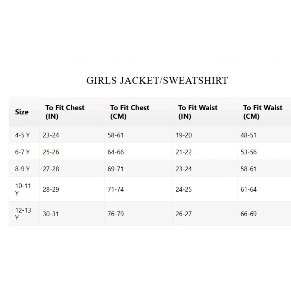 Generic Girl's Fleece Embellished Long Sleeves Sweatshirt (Light Pink)