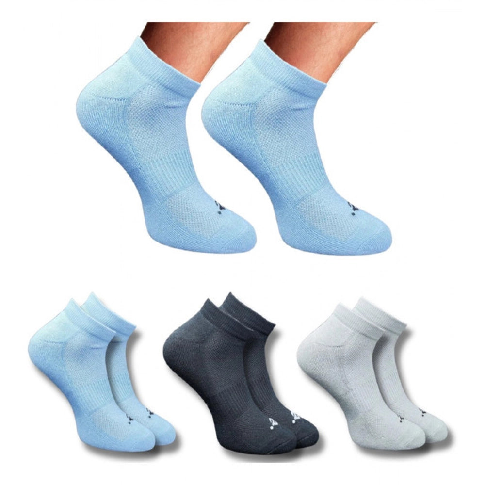 Generic 3_Pair Set Unisex Casual Cotton Printed Low Cut Socks (Multicolor)