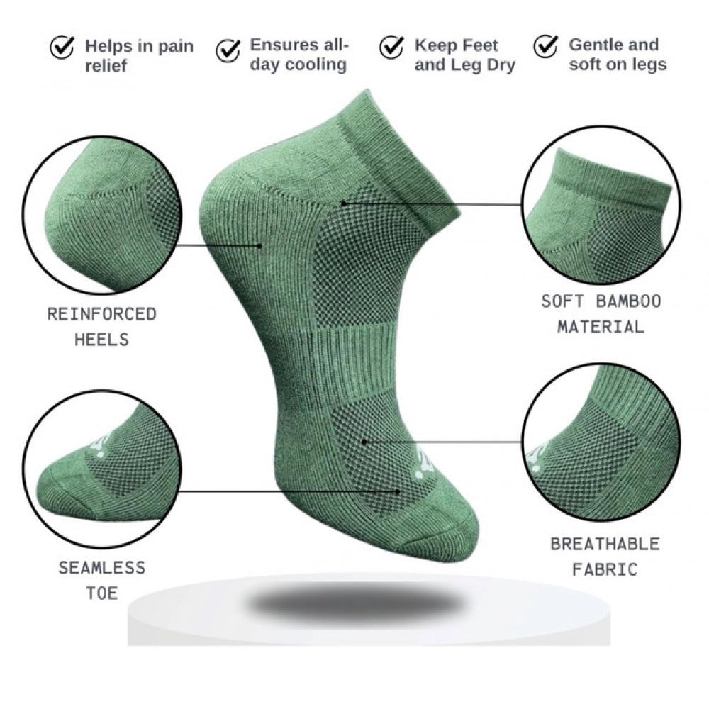 Generic 3_Pair Set Unisex Casual Cotton Printed Low Cut Socks (Multicolor)