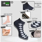 Generic 3_Pair Set Unisex Casual Cotton Printed Low Cut Socks (Multicolor)