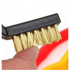 Generic Pack Of 3_Small Wire Brush Set for Cleaning And Rust Removal (Color: Assorted )