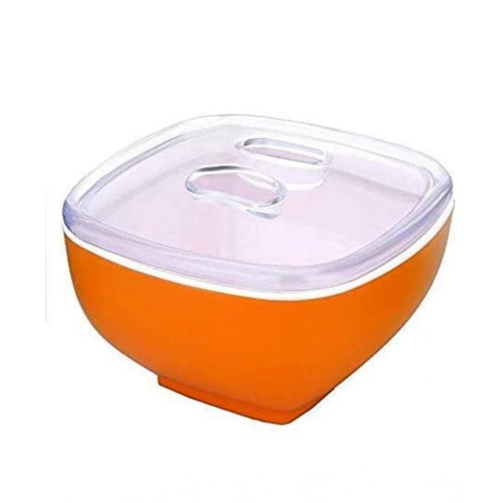 Generic Multipurpose Serving Tray with Dry Fruit Air Tight Bowls with Lids (Color: Assorted )