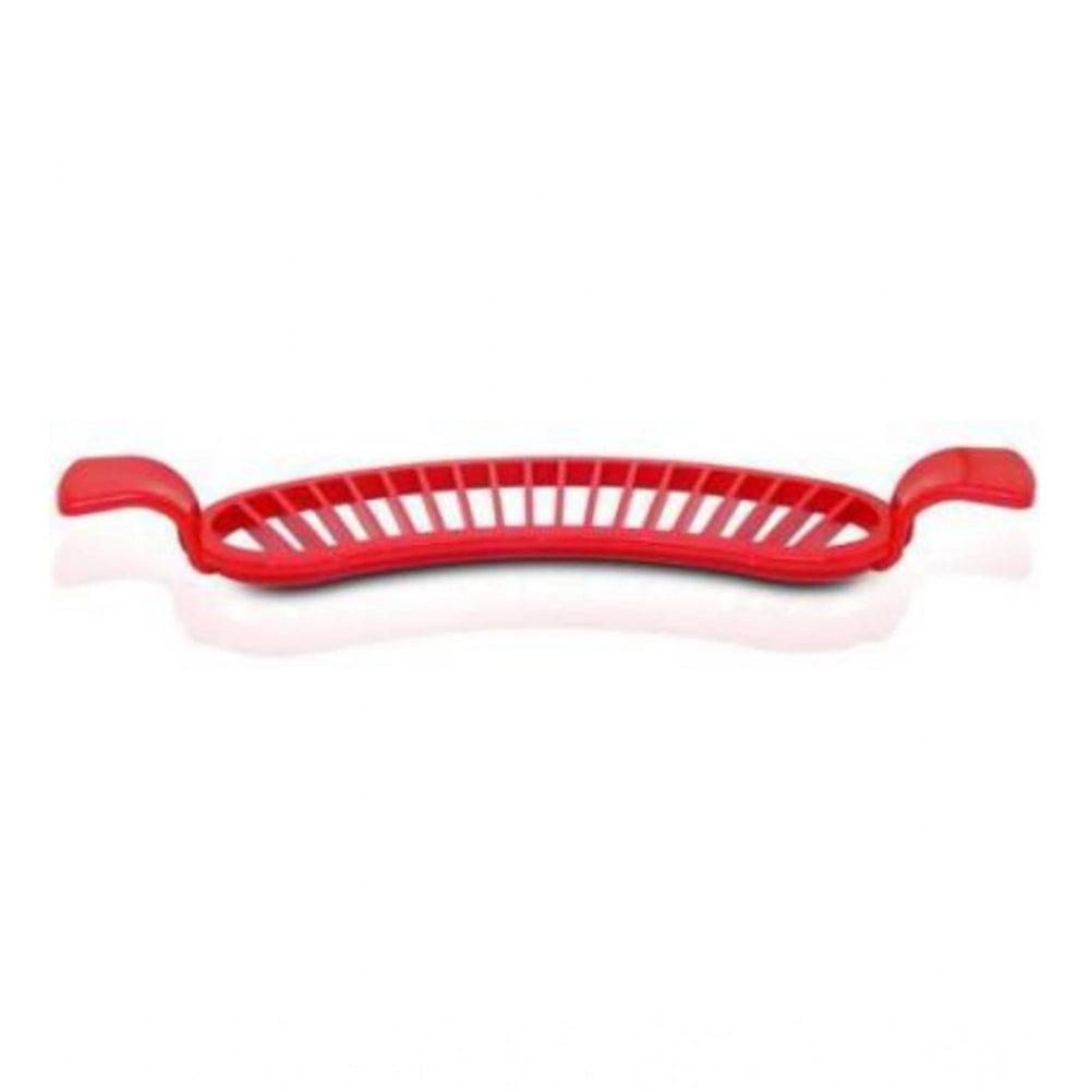 Generic Pack of 8_Banana Slicer Cutter And Chopper – Plastic Fruit Slicers for Salads (Color: Assorted )