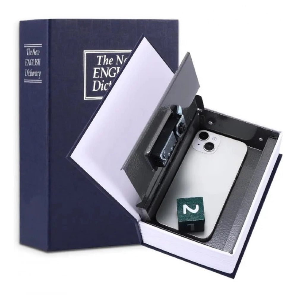 Generic Secret Book Safe with Number Locker (Blue)