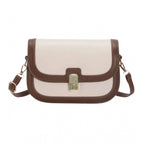 Generic Women's PU Leather Zipper Sling Bag (Beige)