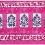 Generic Fleece Floral Printed Double Polar Warm Bedsheet with 2 Pillow Cover (Pink)