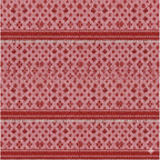 Generic Fleece Geometric Double Polar Warm Bedsheet with 2 Pillow Cover (Red)