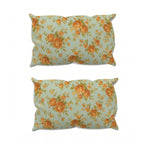 Generic Microfiber Floral Printed Double Bedsheet with 2 Pillow Covers (Beige)