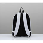 Generic Unisex PU Leather Solid Medium Zipper Backpack (Grey)