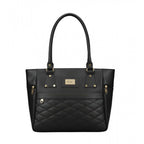 Generic Women's PU Leather Solid Shoulder Zipper Handbag (Black)