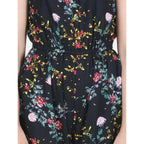 Generic Girl's Rayon Flamingo Print Sleeveless Jumpsuit (Black-Multicolor)