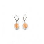 Generic Women's Brass Silver Plated Pendant Set (Orange)