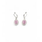 Generic Women's Brass Silver Plated Pendant Set (Pink)