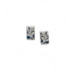 Generic Women's Brass Silver Plated Pendant Set (Blue)