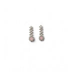 Generic Women's Brass Silver Plated Necklace set (Pink)