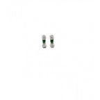 Generic Women's Brass Silver Plated Necklace set (Green)