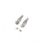 Generic Women's Brass Silver Plated Necklace set (Pink)